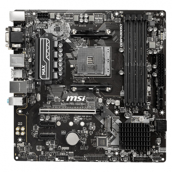 MSI B450M PRO-VDH MAX MICRO ATX - SOCKET AM4 - AMD B450