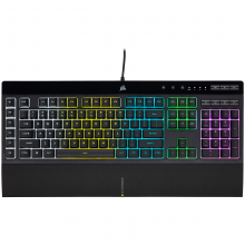 CLAVIER CORSAIR GAMING K55 RGB PRO, FRANÇAIS, Filaire