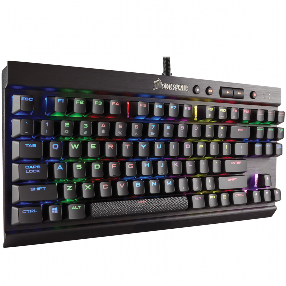 CORSAIR GAMING K65 RGB RAPIDFIRE COMPACT MECHANICAL - CLAVIER - FRANÇAIS - ALUMINIUM BROSSÉ ANODISÉ