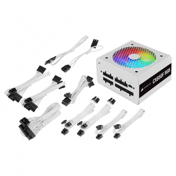 Corsair CX650F RGB 80PLUS Bronze (Blanc)