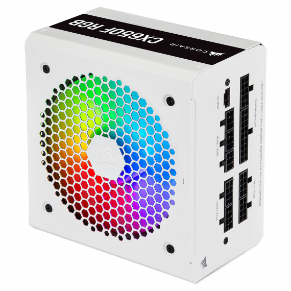 Corsair CX650F RGB 80PLUS Bronze (Blanc)