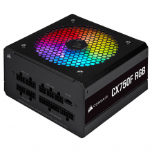Alimentation Corsair CX750F RGB 80PLUS Bronze (Noir)