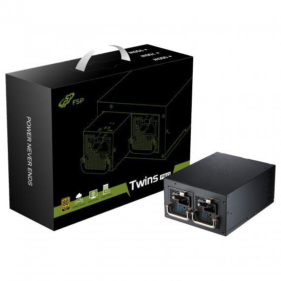 FSP TWINS PRO 500W REDONDANT 80+ GOLD FSP TWINS PRO 500W REDONDANT 80+ GOLD