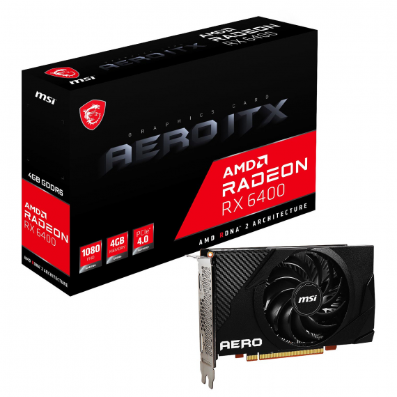Carte graphique MSI RX6400 AERO ITX 4G