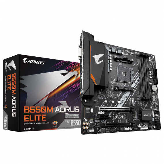 Carte mère GIGABYTE B550M AORUS ELITE - Micro ATX - Socket AM4