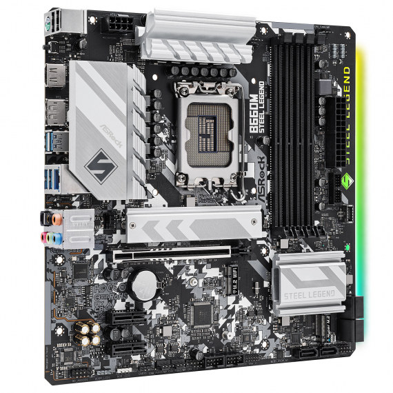 Carte mère ASROCK B660M STEEL LEGEND - MICRO ATX - SOCKET LGA1700 Carte mère ASROCK B660M STEEL LEGEND - MICRO ATX - SOCKET LGA1700