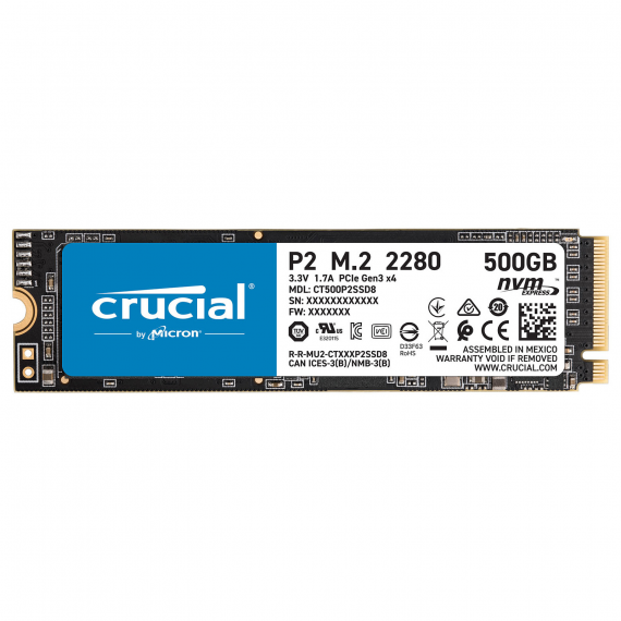 Disque CRUCIAL P2 - SSD - 500 GO