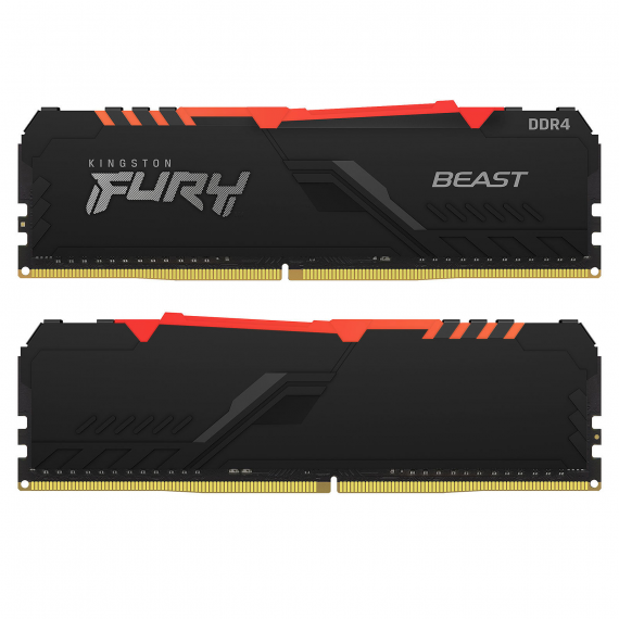 Mémoire KINGSTON FURY BEAST RGB- DDR4 - KIT - 32Go - 3600MHz