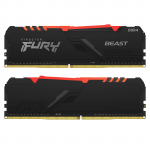 Mémoire KINGSTON FURY BEAST RGB- DDR4 - KIT - 32Go - 3600MHz