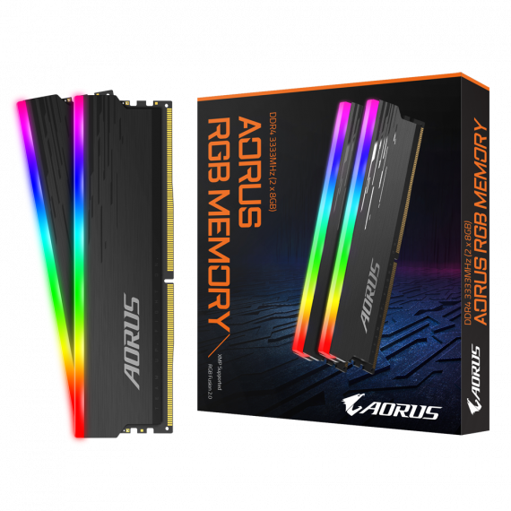 Mémoire GIGABYTE AORUS RGB MEMORY - DDR4 - KIT - 16GO - 3333 MHz Mémoire GIGABYTE AORUS RGB MEMORY - DDR4 - KIT - 16GO - 3333 MHz