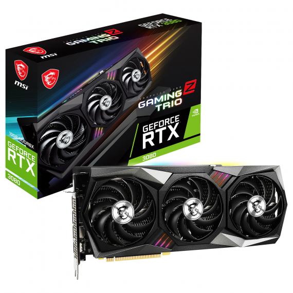 Carte graphique MSI GEFORCE RTX 3080 GAMING Z TRIO 10G LHR - 10Go