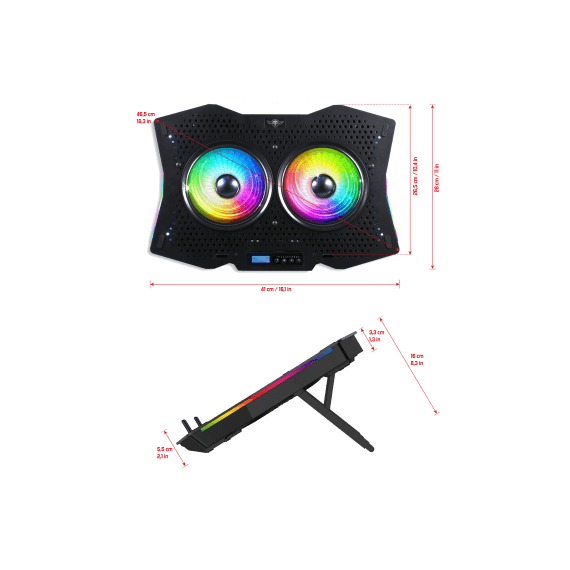 STATION DE REFROIDISSEMENT Spirit Of Gamer - AIRBLADE 1000 RGB