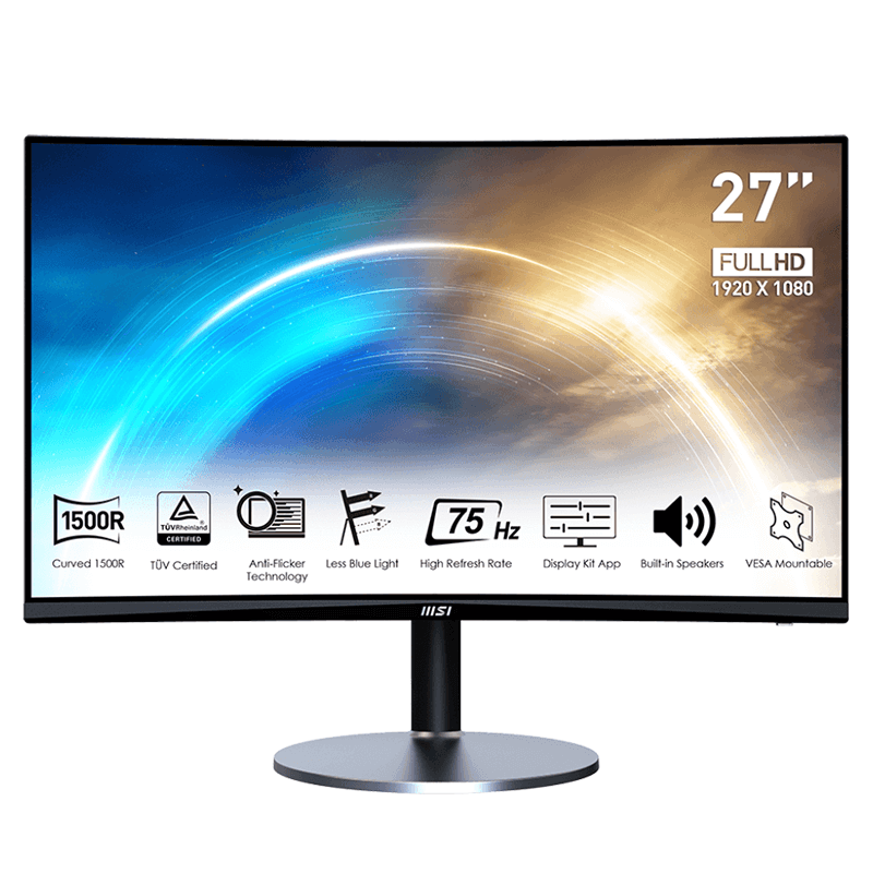Ecran incurvé MSI PRO MP272C - ÉCRAN LED -  FHD - 27"