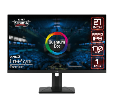 Ecran Gamer MSI G274QPF-QD, IPS, WQHD 27", @170Hz