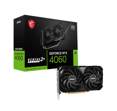 Carte graphique MSI RTX 4060 VENTUS 2X BLACK 8G OC