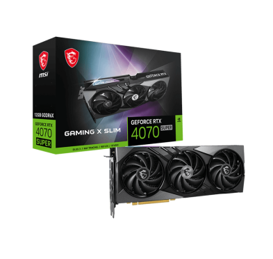 Carte graphique MSI GeForce RTX 4070 Super 12G Gaming X SLIM