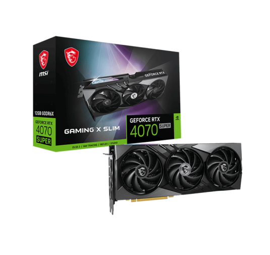 Carte graphique MSI GeForce RTX 4070 Super 12G Gaming X SLIM