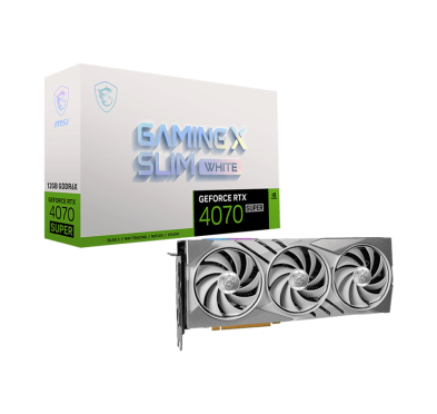 Carte graphique MSI GeForce RTX™ 4070 SUPER 12G GAMING X SLIM -White