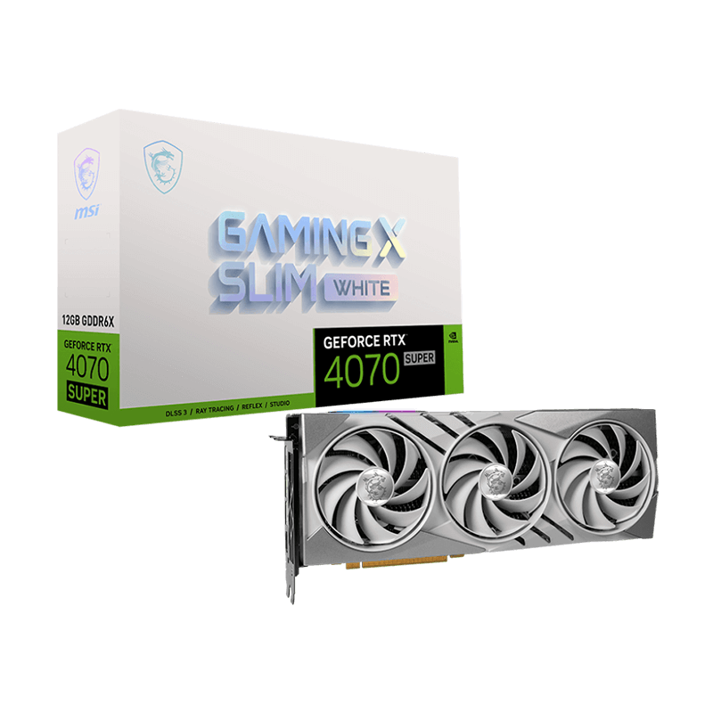 Carte graphique MSI GeForce RTX™ 4070 SUPER 12G GAMING X SLIM -White