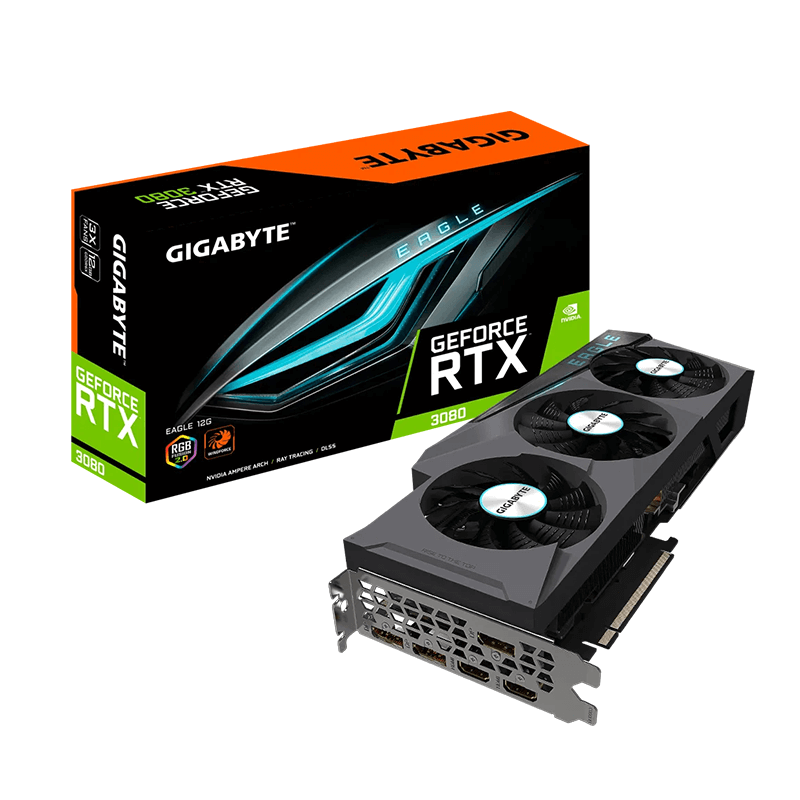 Carte graphique GIGABYTE RTX 3080 EAGLE - 12Go GDDR6X Carte graphique GIGABYTE RTX 3080 EAGLE - 12Go GDDR6X