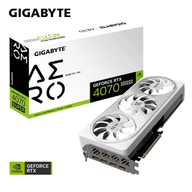 Carte graphique GIGABYTE GeForce RTX™ 4070 Super AERO OC 12G