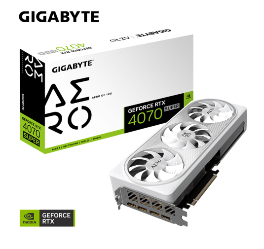 Carte graphique GIGABYTE GeForce RTX™ 4070 Super AERO OC 12G