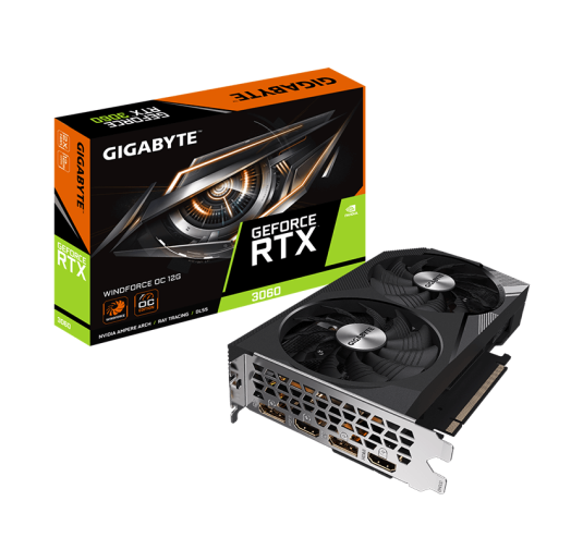 Carte graphique GIGABYTE RTX 3060 WF2OC-12GD 2.0 - 12 Go GDDR6