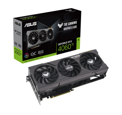 Carte graphique ASUS TUF RTX 4060TI GAMING O8G - 8Go GDDR6