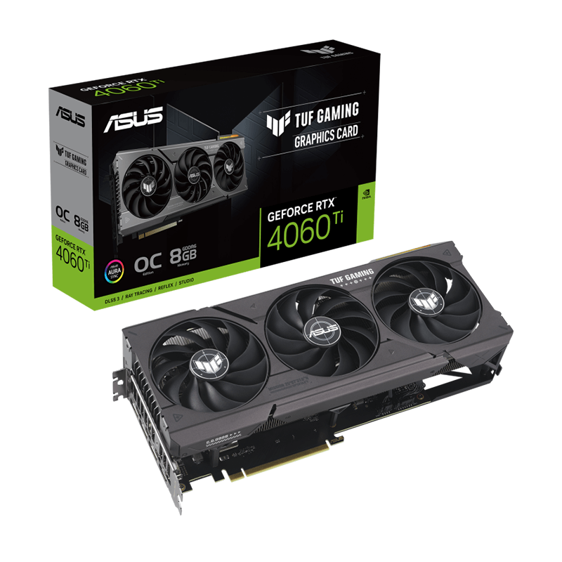 Carte graphique ASUS TUF RTX 4060TI GAMING O8G - 8Go GDDR6 Carte graphique ASUS TUF RTX 4060TI GAMING O8G - 8Go GDDR6