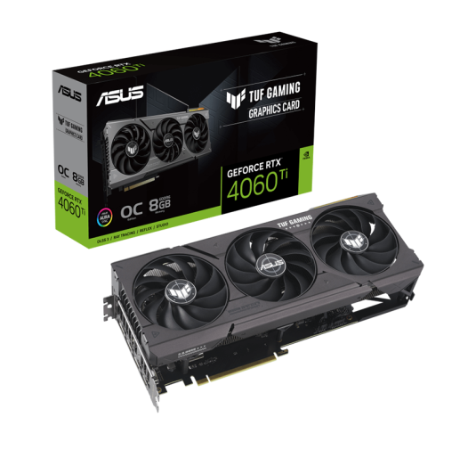 Carte graphique ASUS TUF RTX 4060TI GAMING O8G - 8Go GDDR6
