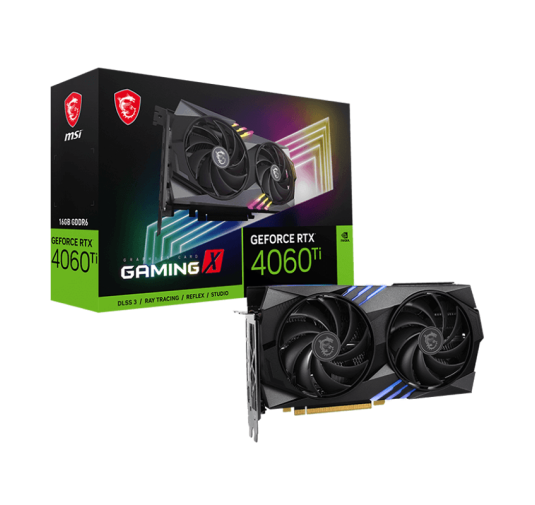 Carte graphique MSI RTX 4060TI GAMING X 16G - 16Go GDDR6