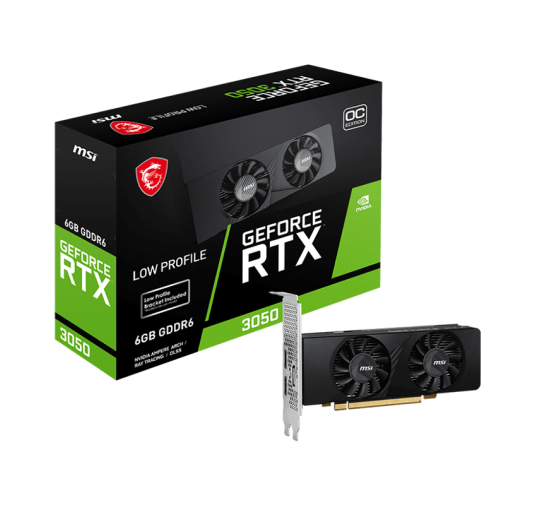 Carte graphique MSI GeForce RTX™ 3050 LP 6G OC - 6Go GDDR6
