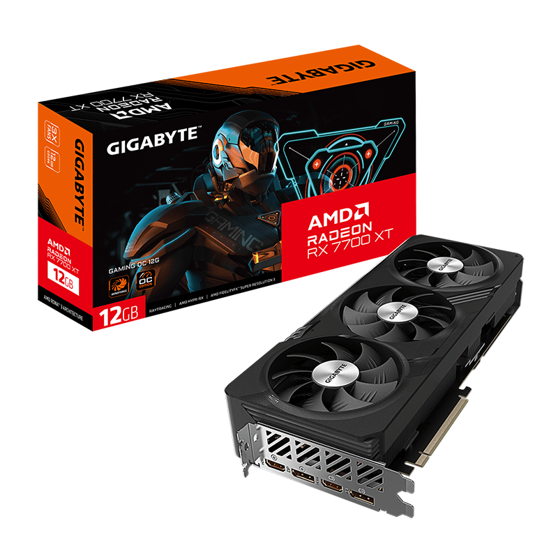 Carte graphique Gigabyte Radeon™ RX 7700 XT Gaming OC 12Go GDDR6 Carte graphique Gigabyte Radeon™ RX 7700 XT Gaming OC 12Go GDDR6
