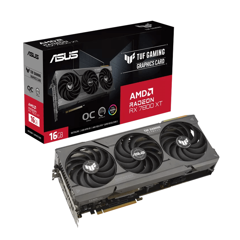 Carte graphique ASUS TUF GAMING RX 7800 XT OC - 16Go GDDR6 Carte graphique ASUS TUF GAMING RX 7800 XT OC - 16Go GDDR6