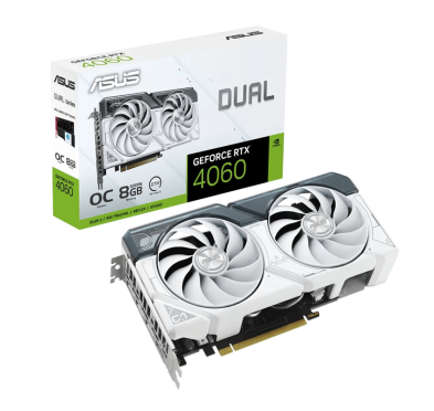 Carte graphique Asus Dual RTX 4060 White 8G OC - 8Go GDDR6