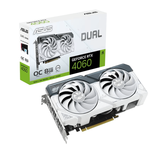 Carte graphique Asus Dual RTX 4060 White 8G OC - 8Go GDDR6