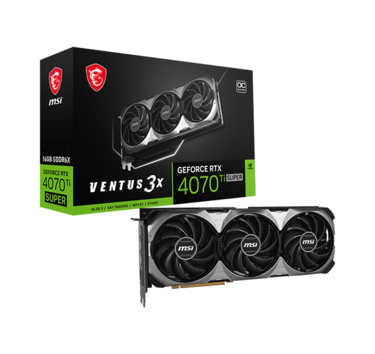 Carte graphique MSI GeForce RTX™ 4070 Ti SUPER 16G VENTUS 3X OC