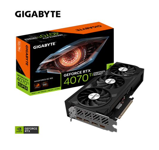 Carte graphique Gigabyte GeForce RTX™ 4070 Ti Super WINDFORCE OC - 16Go GDDR6X