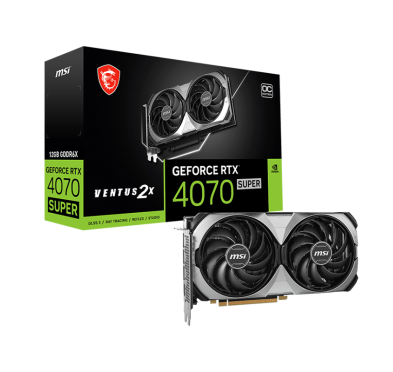 Carte graphique MSI GeForce RTX 4070 Super 12G Ventus 2X OC - 12 GO GDDR6X