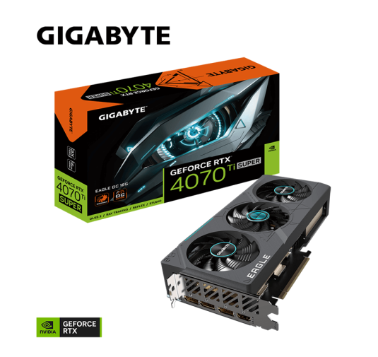 Carte graphique Gigabyte GeForce RTX™ 4070 Ti Super EAGLE OC - 16Go GDDR6X