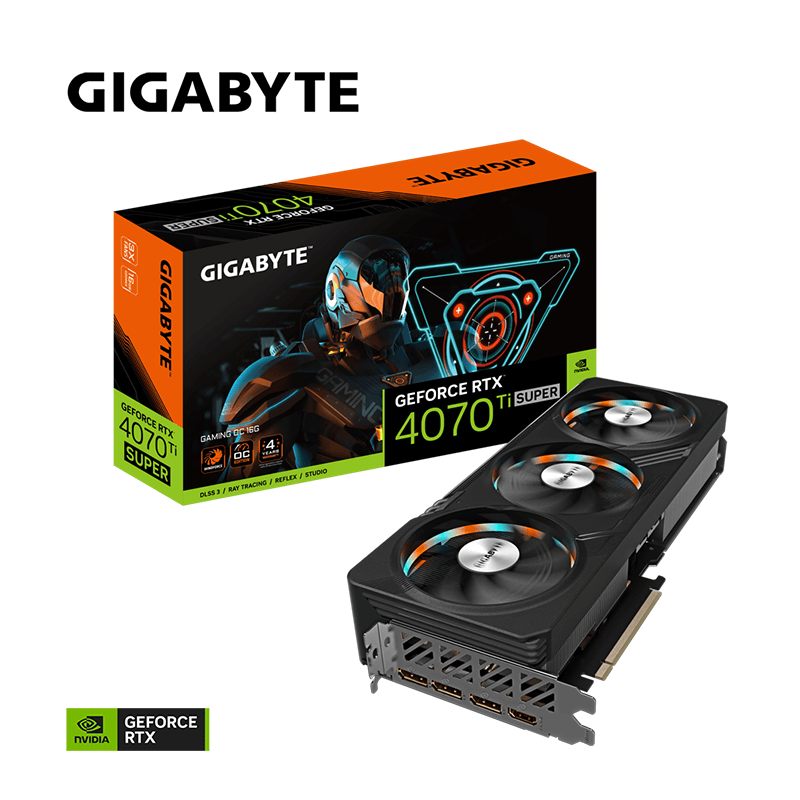 Carte graphique Gigabyte GeForce RTX™ 4070 Ti Super GAMING OC - 16Go GDDR6X Carte graphique Gigabyte GeForce RTX™ 4070 Ti Super GAMING OC - 16Go GDDR6X