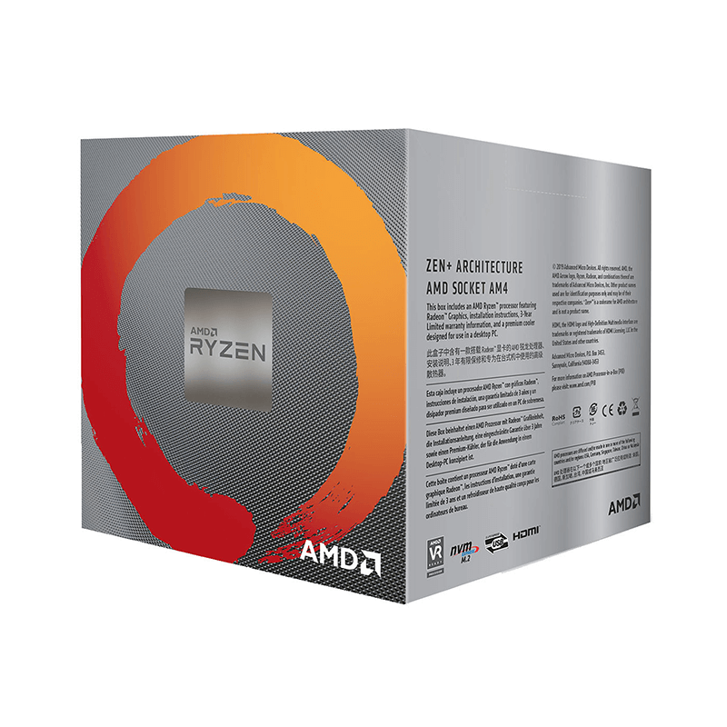 Processeur AMD Ryzen 5 3400G - BOX (3.7 GHz / 4.2 GHz) Processeur AMD Ryzen 5 3400G - BOX (3.7 GHz / 4.2 GHz)