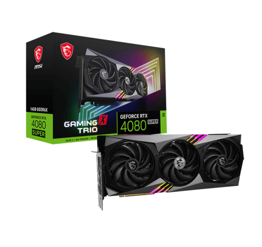 Carte graphique MSI GeForce RTX™ 4080 Super Gaming X Trio - 16Go GDDR6X