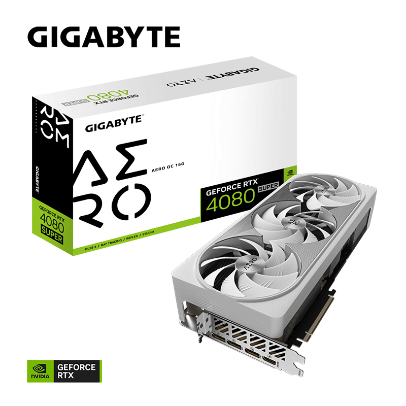 Carte graphique Gigabyte GeForce RTX™ 4080 Super AERO OC - 16Go GDDR6X