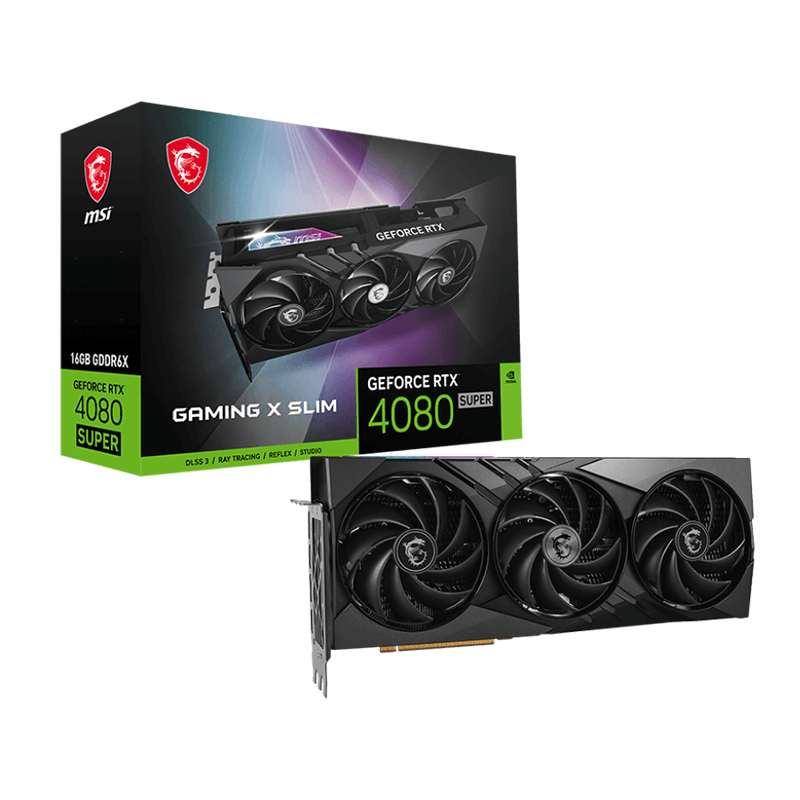 Carte graphique MSI GeForce RTX™ 4080 Super Gaming X Slim -16Go GDDR6X