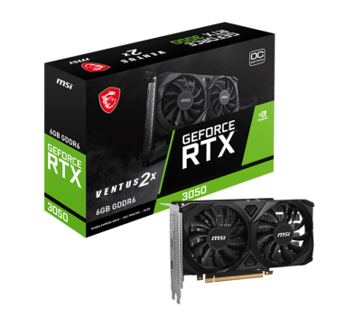 Carte graphique MSI GeForce RTX™ 3050 VENTUS 2X OC -6Go GDDR6