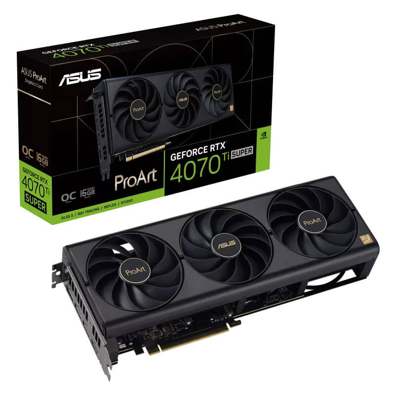 Carte graphique Asus ProArt GeForce RTX™ 4070Ti Super O16G - 16Go GDDR6X
