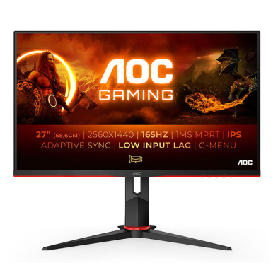 Ecran GAMING AOC Q27G2S - G2, 1ms, 165Hz, IPS 27" QHD