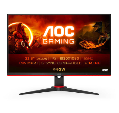 Ecran GAMING AOC 24G2SPU/BK - G2, LED FULL HD  23.8"