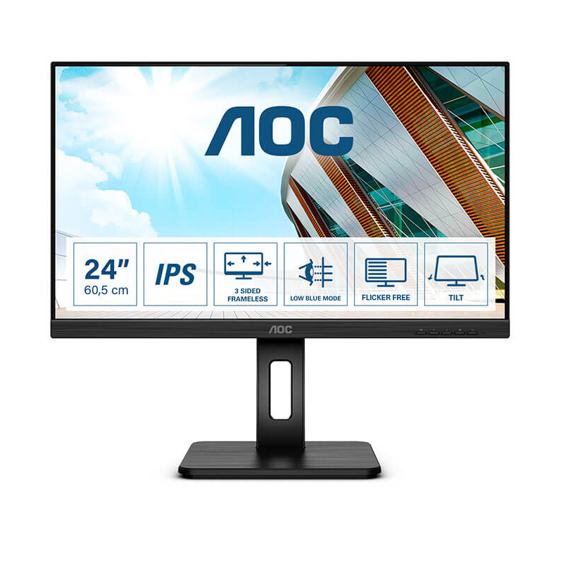 Ecran Plat AOC 24P2Q, IPS 24" FULL HD @ 75Hz